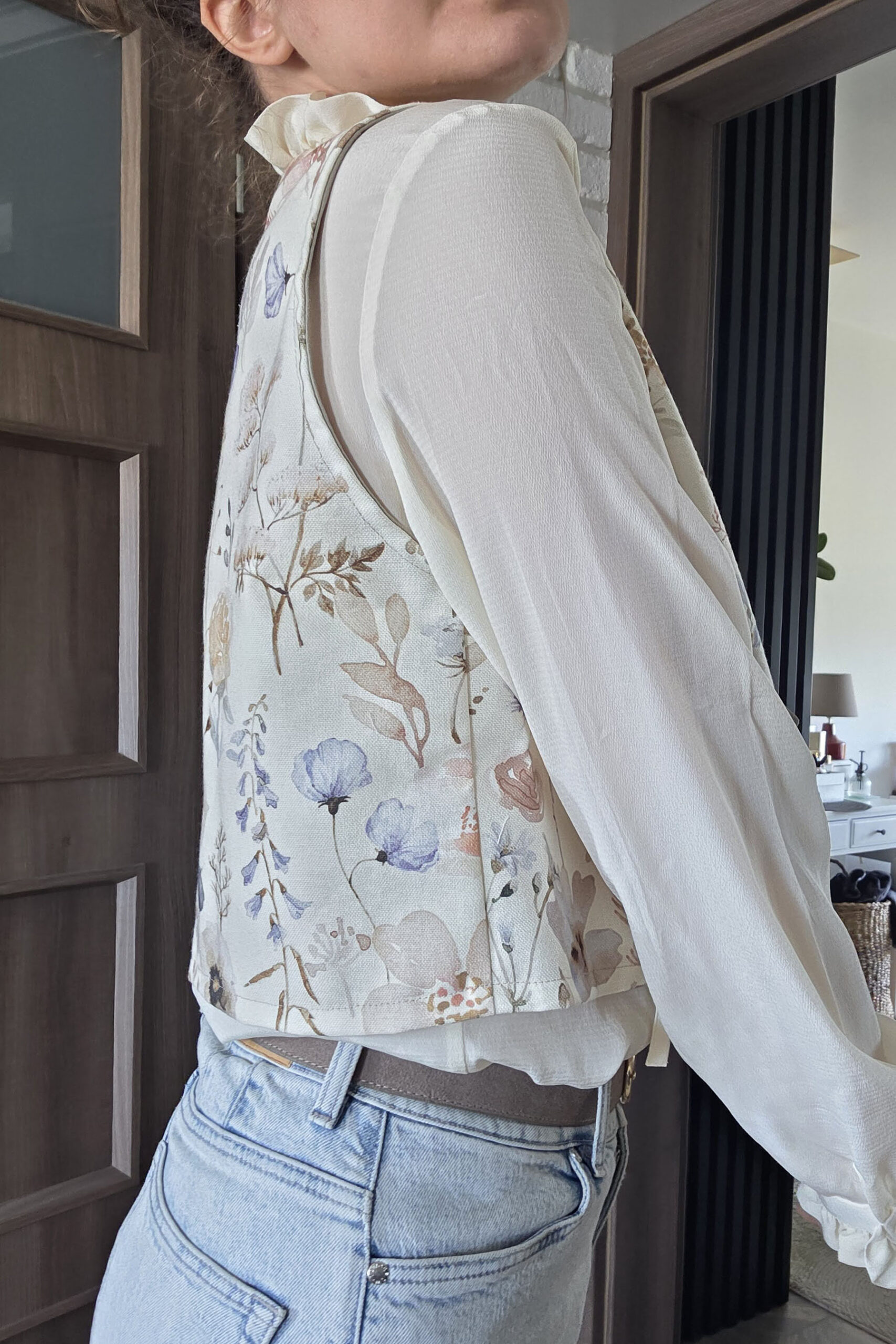 Bawełniana kamizelka kwiaty łąkowe - obrazek 5