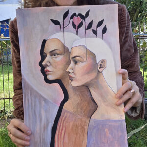 SIOSTRY obraz akrylowy na papierze A3